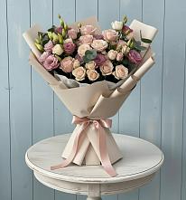 Букет цветов из:  Розы и Лизиантусы #REPLACE_PRED# Кулешовке