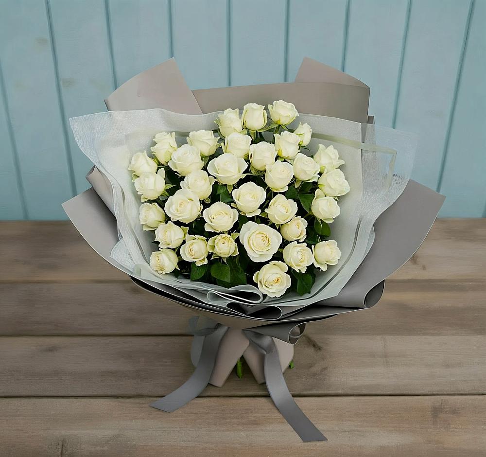 Букет Белоснежная нежность в Кулешовке