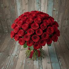 Букет 55 Красных роз Фридом #REPLACE_PRED# Кулешовке