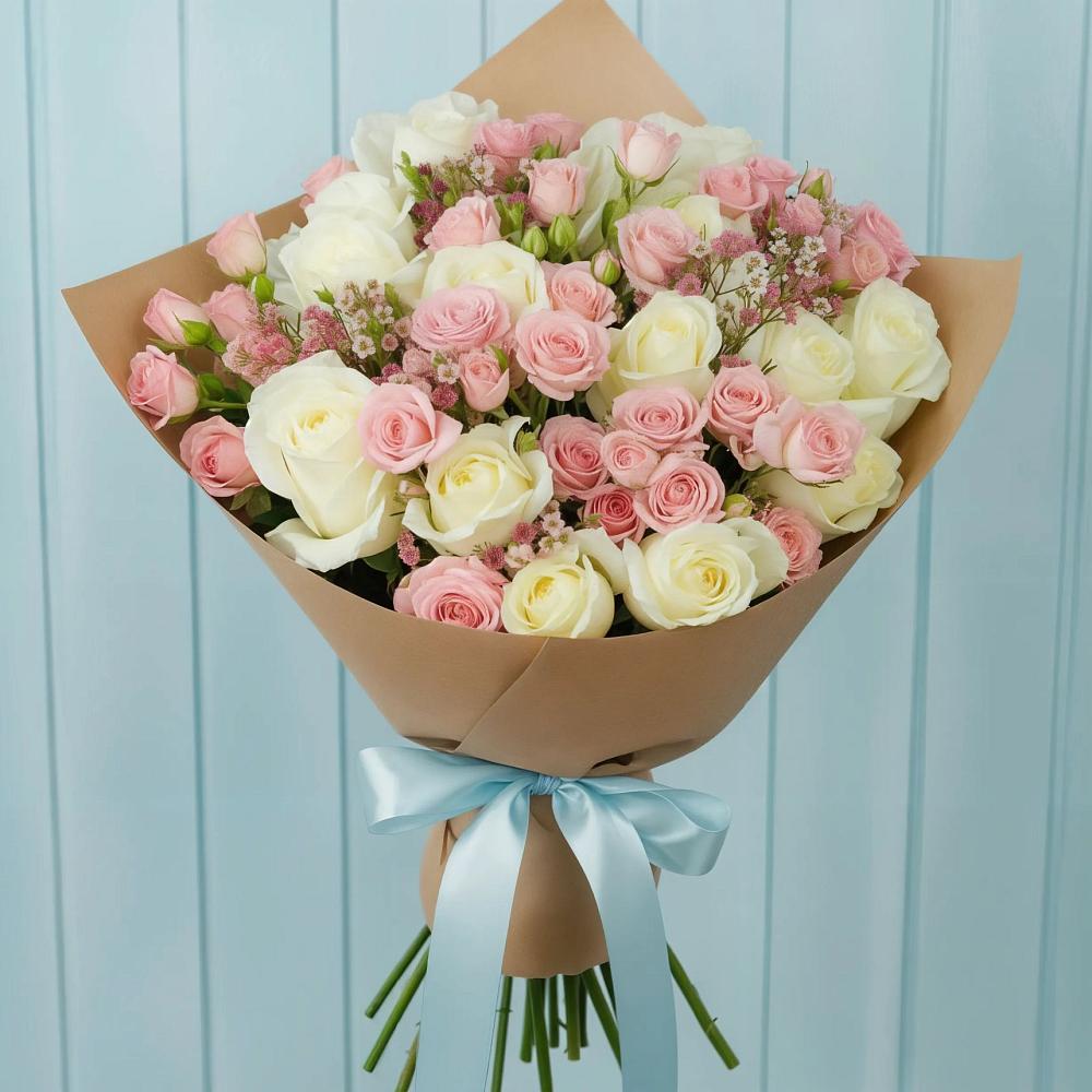 Букет цветов из: Розы в Кулешовке