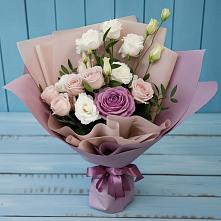 Букет цветов из:  Розы и Лизиантусы #REPLACE_PRED# Кулешовке