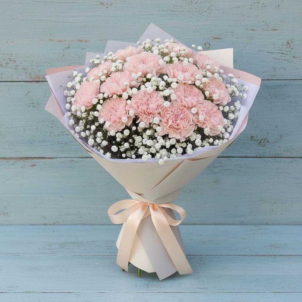 Букет цветов из: Гвоздики в Кулешовке