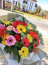 Букет цветов из:  Герберы #REPLACE_PRED# Кулешовке