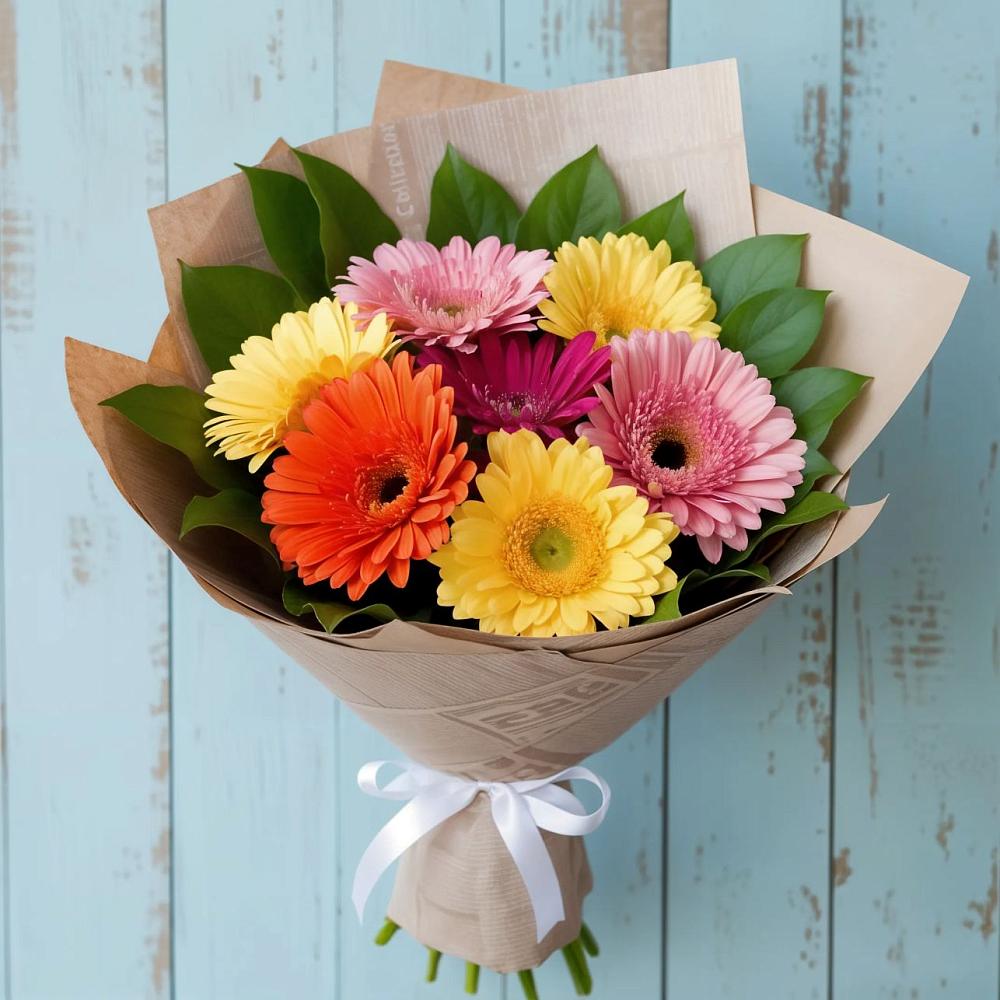 Букет цветов из: Герберы в Кулешовке
