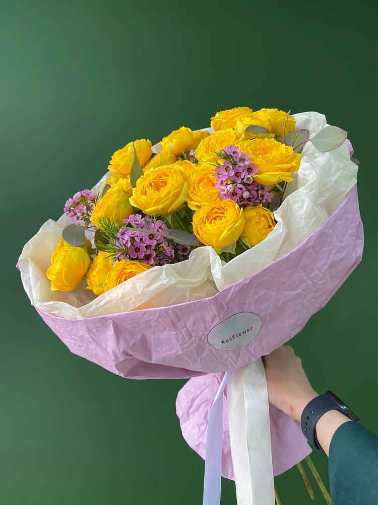 Кустовые желтые розы в Кулешовке Букет Кустовые желтые розы в Кулешовке