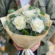 Букет Нежные грёзы в Кулешовке Букет цветов из: Розы в Кулешовке