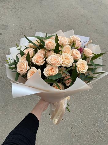 Букет Кремовые розы Латте в Кулешовке