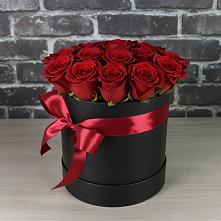 Цветочная композиция из Розы в шляпной коробке #REPLACE_PRED# Кулешовке