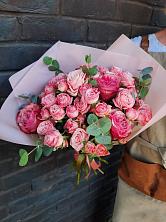 Букет розы в пальмах в Кулешовке Букет цветов из: Розы в Кулешовке