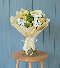 Букет цветов из:  Хризантемы и Розы #REPLACE_PRED# Кулешовке