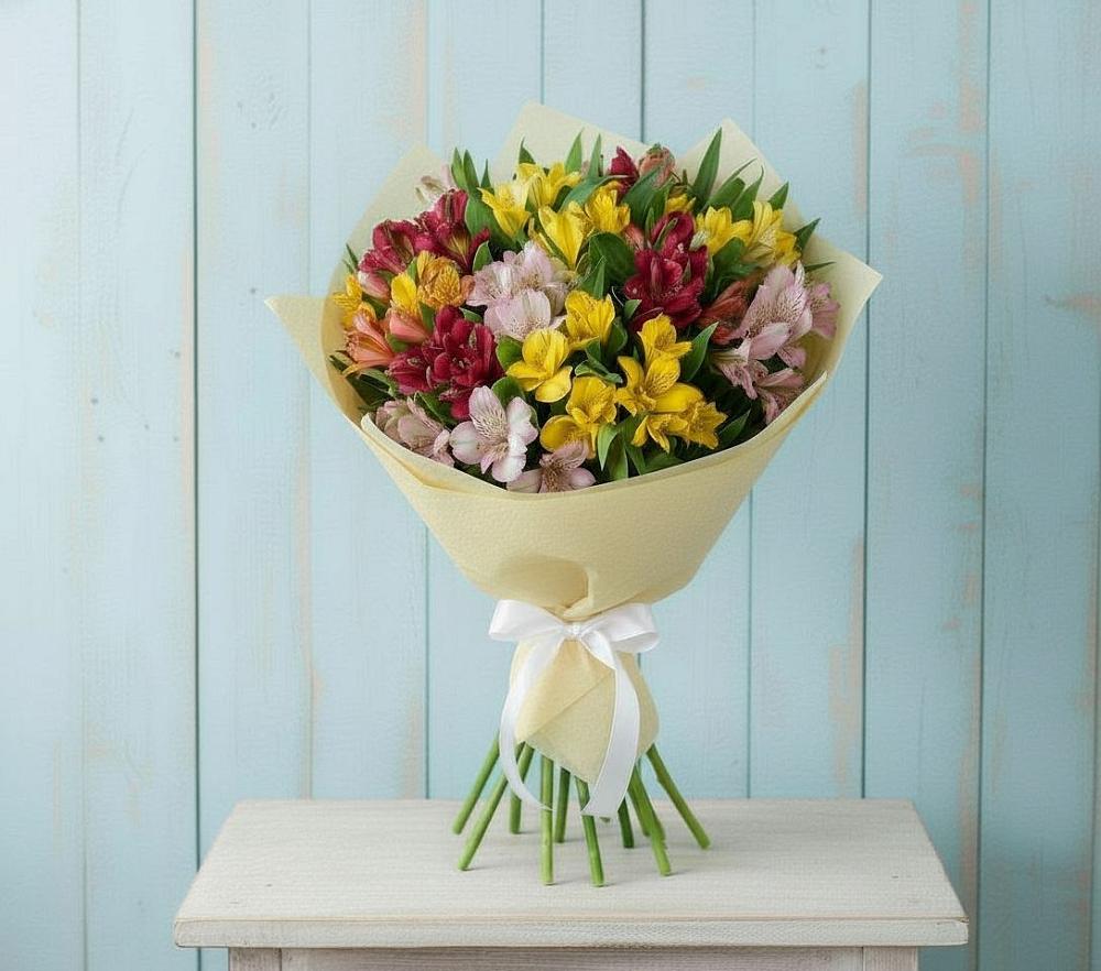 Букет цветов из: Альстромерии в Кулешовке