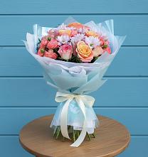 Букет цветов из:  Хризантемы и Розы #REPLACE_PRED# Кулешовке