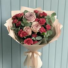 Букет цветов из:  Гвоздики и Розы в Кулешовке