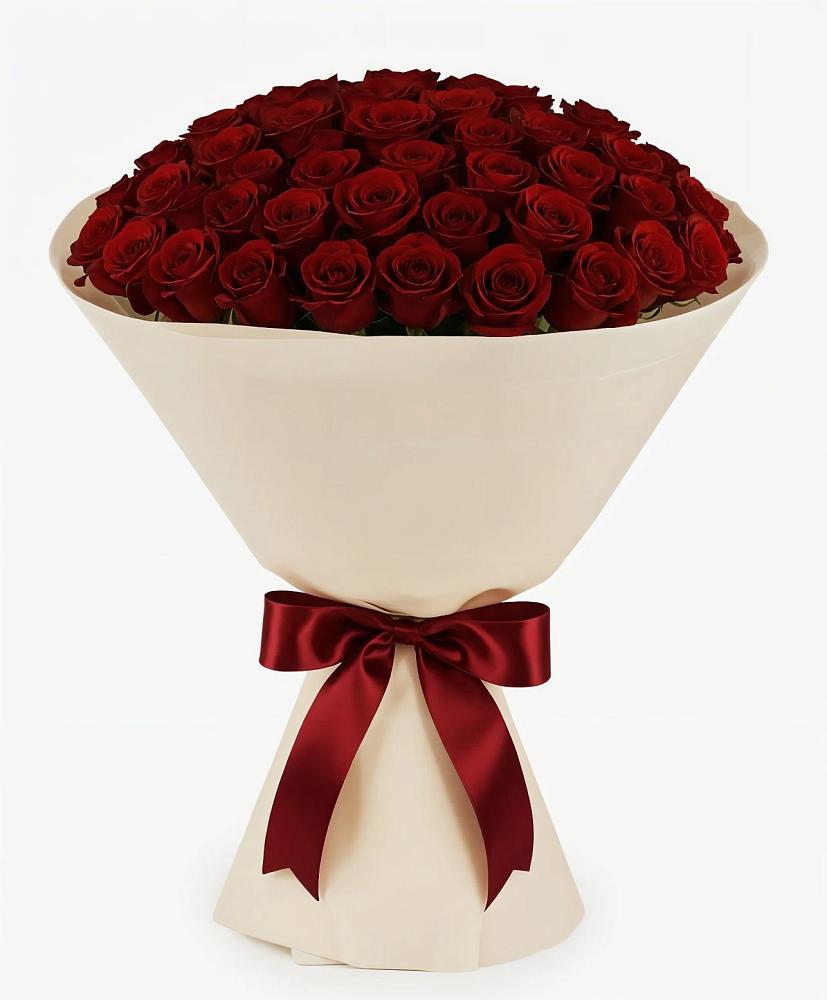 Букет 101 Бордовая роза Блэк Бакарра в Кулешовке