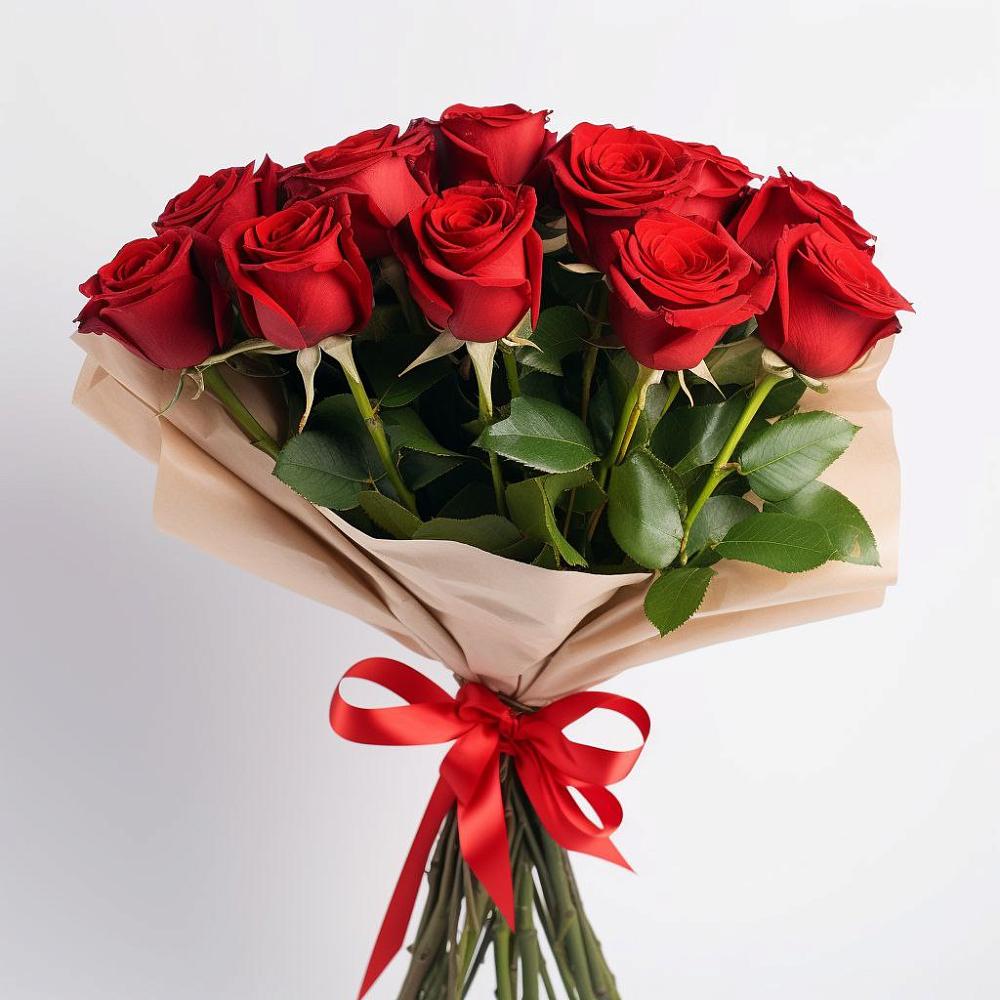 Букет 11 Красных роз Эдлесс Лав в Кулешовке