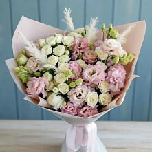 Букет цветов из:  Альстромерии и Розы #REPLACE_PRED# Кулешовке